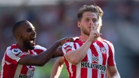 Gol-gol Brentford dibukukan oleh Dasilva, Jensen, Mee, dan Mbeumo yang seluruhnya dicetak di babak pertama (Getty Images)