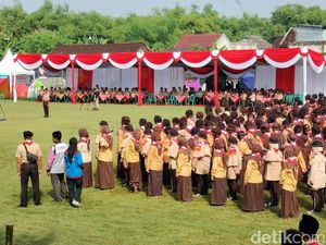 Sempat Diterpa Angin Kencang, Jambore Pramuka di Bojonegoro Berlangsung Khidmat Sempat Diterpa Angin Kencang, Jambore Pramuka di Bojonegoro Berlangsung Khidmat