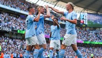 Pekan kedua Liga Inggris, Sabtu (13/8) Manchester City menang 4-0 atas Bournemouth di Etihad Stadium (Getty Images)