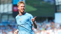 Gol-gol Manchester City dicetak oleh Guendogan, De Bryune, Foden, dan gol bunuh diri Lerma (Getty Images)