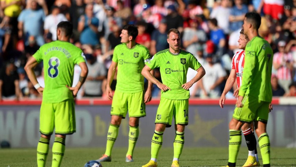 MU babak belur dihajar Brentford. Foto: Getty Images/Shaun Botterill