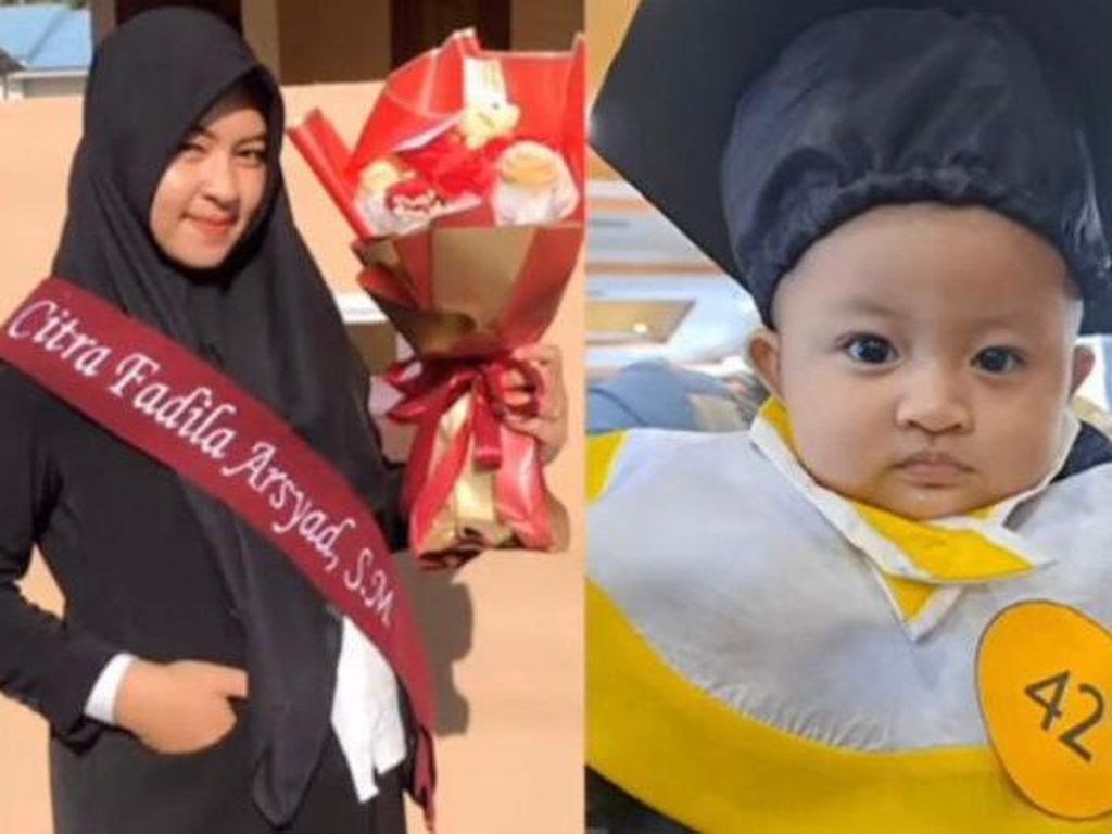 Viral Bayi Wakili Ibu dan Ayahnya Wisuda, Ini Kisah di Baliknya yang Bikin Nangis Viral Bayi Wakili Ibu dan Ayahnya Wisuda, Ini Kisah di Baliknya yang Bikin Nangis