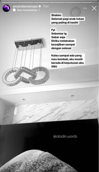 Unggahan Amanda Manopo