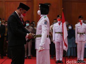 Berikut Nama Pasukan Utama Paskibraka Upacara HUT ke-77 RI di Surabaya Berikut Nama Pasukan Utama Paskibraka Upacara HUT ke-77 RI di Surabaya