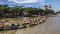 Geliat Pasar Terapung Banjarmasin Pasca Pandemi