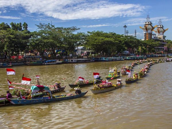 Geliat Pasar Terapung Banjarmasin Pasca Pandemi