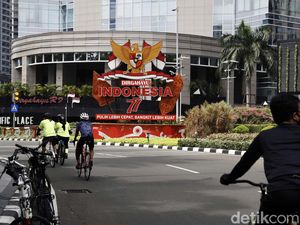 Semarak HUT RI ke-77 Makin Terasa di Ibu Kota, Ini Fotonya Semarak HUT RI ke-77 Makin Terasa di Ibu Kota, Ini Fotonya