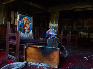 Kondisi Gereja di Mesir Usai Terbakar dan Tewaskan 41 Orang Kondisi Gereja di Mesir Usai Terbakar dan Tewaskan 41 Orang