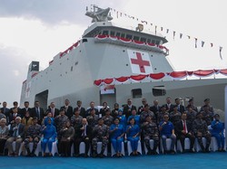 TNI AL dan PT PAL Launching Kapal Rumah Sakit Sebagai Kado HUT ke-77 RI