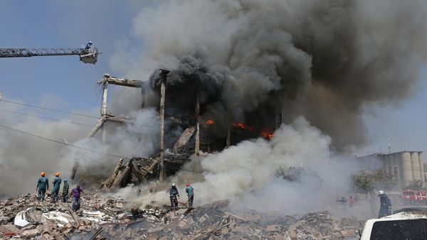Gudang Kembang Api di Armenia Meledak, Bangunan Rata dengan Tanah