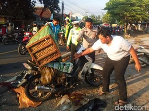 Dua Motor di Banyuwangi Adu Banteng, Dua Orang Tewas Dua Motor di Banyuwangi Adu Banteng, Dua Orang Tewas