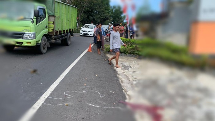 Tabrakan Motor Vs Truk di Melaya Jembrana, Seorang PNS Tewas