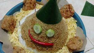 Kocak! 10 Tumpeng Nyeleneh Buatan Netizen, Ada Bentuk Elsa