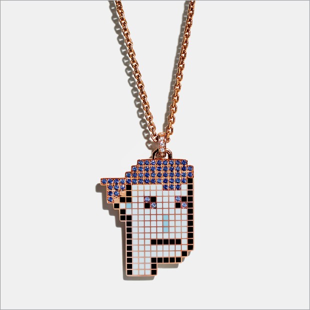 Foto: twitter.com/Tiffany & Co. Bagian depan pendant NFTiff/