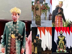 Beda-beda, Ini Baju Adat Jokowi dari Tahun ke Tahun