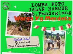 Warga Pandeglang Gelar Lomba Foto Jalan Rusak, Total Hadiah Rp 1 Juta