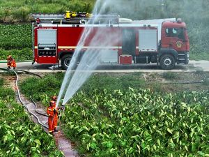Kebun Warga di China Disiram Pemadam Kebakaran, Ada Apa?