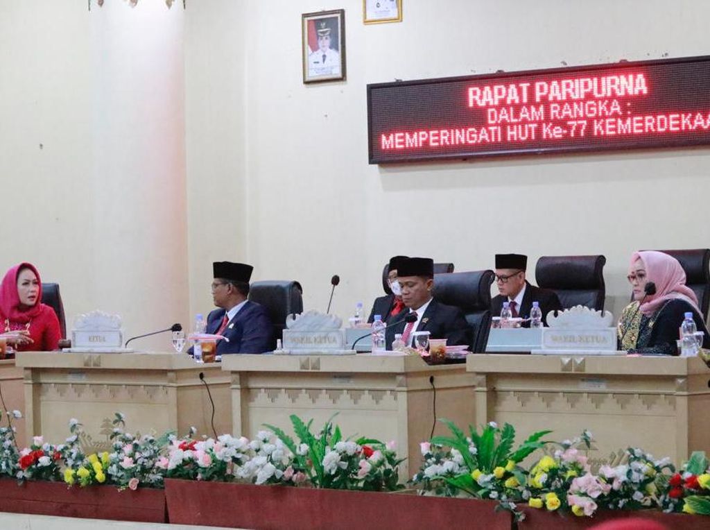 Rapat Paripurna DPRD Tulang Bawang Simak Pidato Kenegaraan Jokowi