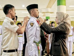 Harapan Bupati Saat Kukuhkan Anggota Paskibra Kabupaten Tulang Bawang
