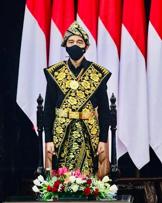 Presiden Joko Widodo pakai baju adat Sabu, Nusa Tenggara Timur ke Sidang Tahunan MPR 2020