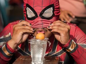 Momen Superhero Ikut Lomba HUT RI