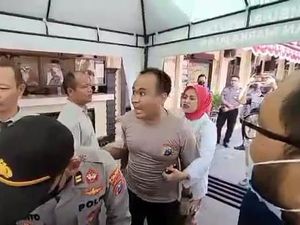 Cekcok Sengit Kasat Lantas Madiun Kota dan Wartawan gegara Istri Tersenggol