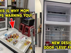 Kocak! Pintu Kulkas Ini Copot Karena Terlalu Sering Dibuka