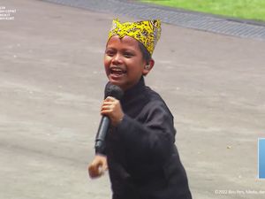 Nyanyi di Hadapan Jokowi, Farel Prayoga dan Ojo Dibandingke Semakin Viral