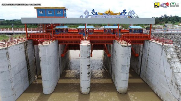 Mantap! Potret Bendungan di Lampung Sudah Mau Selesai