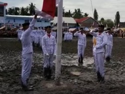 Perjuangan Paskibra di Lapangan Berlumpur Sibulue Bone, Sepatu-Celana Kotor
