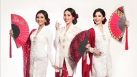 7 Potret Cantik Puteri Indonesia di Upacara HUT RI, Berkebaya Merah-Putih