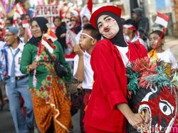 Serunya Pawai Merah Putih di Cipete Utara, Nih Fotonya