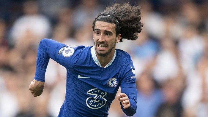 LONDON, ENGLAND - AUGUST 14: Marc Cucurella of Chelsea during the Premier League match between Chelsea FC and Tottenham Hotspur at Stamford Bridge on August 14, 2022 in London, England. (Photo by Visionhaus/Getty Images)