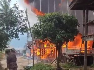 5 Rumah di Mamasa Ludes Terbakar saat Pemiliknya Hadiri Pernikahan
