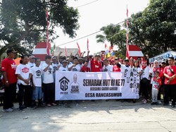 Sosialisasi Sosok Ganjar Pranowo di Serang Dibalut Acara Agustusan