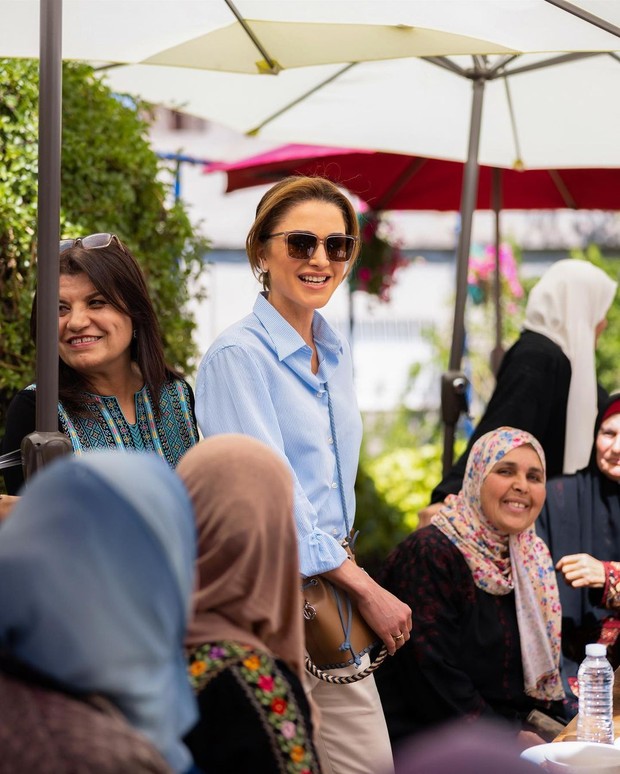 Ratu Rania kunjungan ke Ajloun, Yordania (18/5/2022)