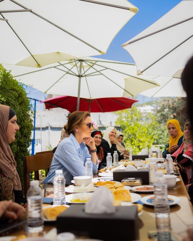 Ratu Rania kunjungan ke Ajloun, Yordania (18/5/2022)