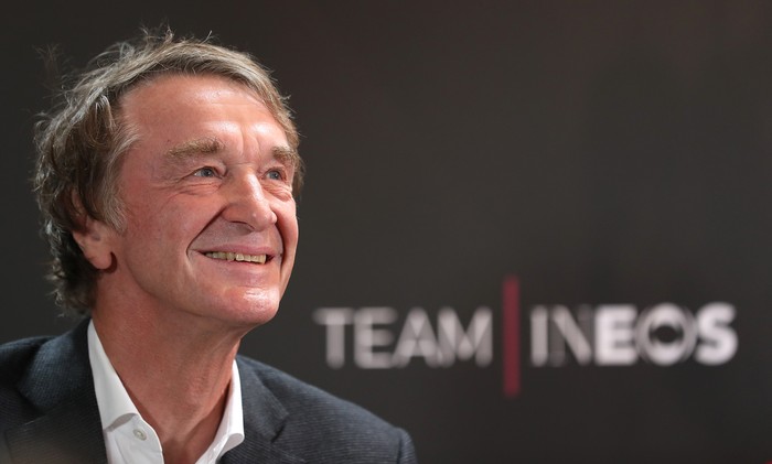 Team INEOS Owner Sir Jim Ratcliffe during a press conference to launch Team INEOS at The Fountaine Free in Linton, Yorkshire. (Photo by Martin Rickett/PA Images via Getty Images)