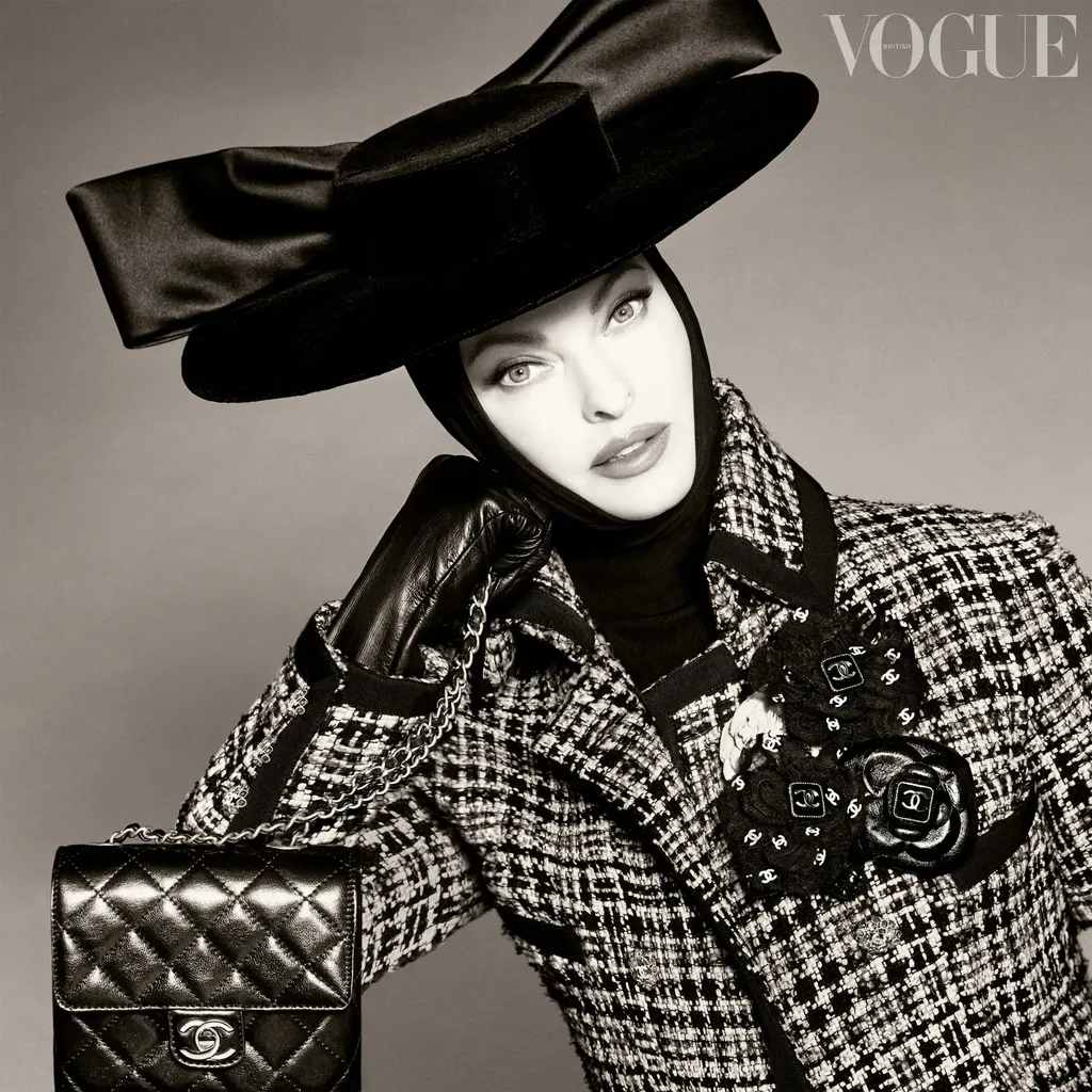 Linda Evangelista di British Vogue September 2022