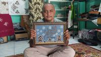 Melihat Cantiknya Karya Lukisan Kaca dan Batik Elang Raharyadi