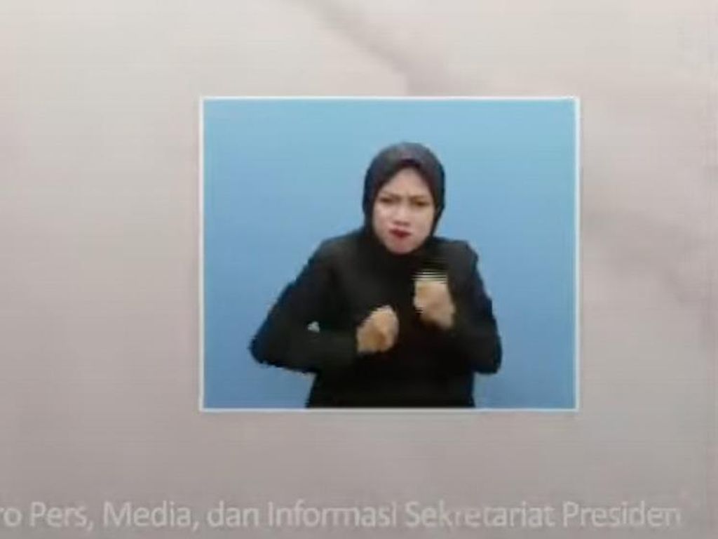 Respons Juru Bahasa Isyarat HUT ke-77 RI saat Aksi Goyang saat Live Viral
