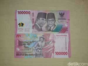 Wujud Uang Kertas Baru Pecahan Rp 100.000 sampai Rp 1.000