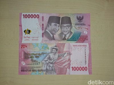 Wujud Uang Kertas Baru Pecahan Rp 100.000 sampai Rp 1.000