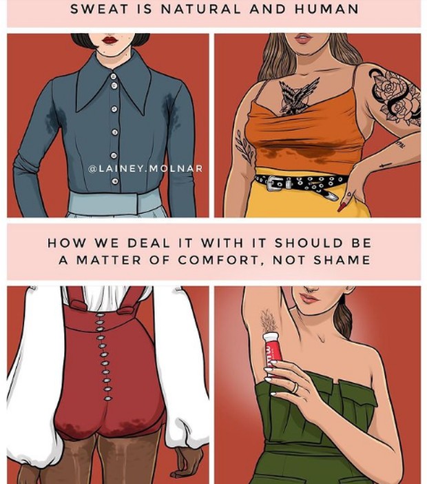 Ilustrasi tentang self-love/ Foto: instagram/lainey.molnar Ilustrasi tentang self-love/ Foto: instagram/lainey.molnar