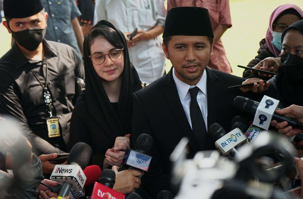 Pemakaman Hermanto Dardak di TMP Kalibata, Jakarta Selatan.