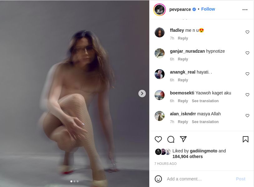 Unggahan Pevita Pearce