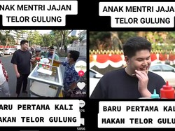 Anak Erick Thohir Pertama Kali Cicip Telur Gulung, Begini Reaksinya