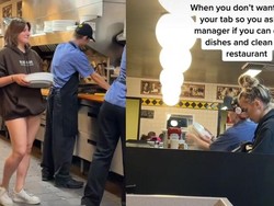 Kocak! Wanita Ini Bayar Makanan di Restoran dengan Cuci Piring