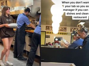 Kocak! Wanita Ini Bayar Makanan di Restoran dengan Cuci Piring Kocak! Wanita Ini Bayar Makanan di Restoran dengan Cuci Piring