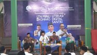 Potret Ratusan Santri Assalafiyah Mlangi Ikuti Seminar Literasi Digital